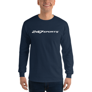 247 Sports 247Sports Logo White Adult Long Sleeve T-Shirt